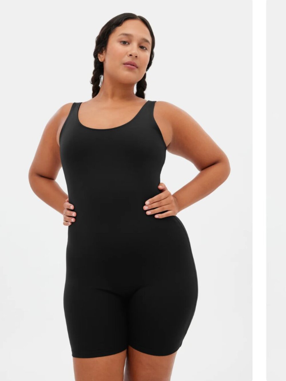 Girlfriend Collective Black Bike Unitard Size XL